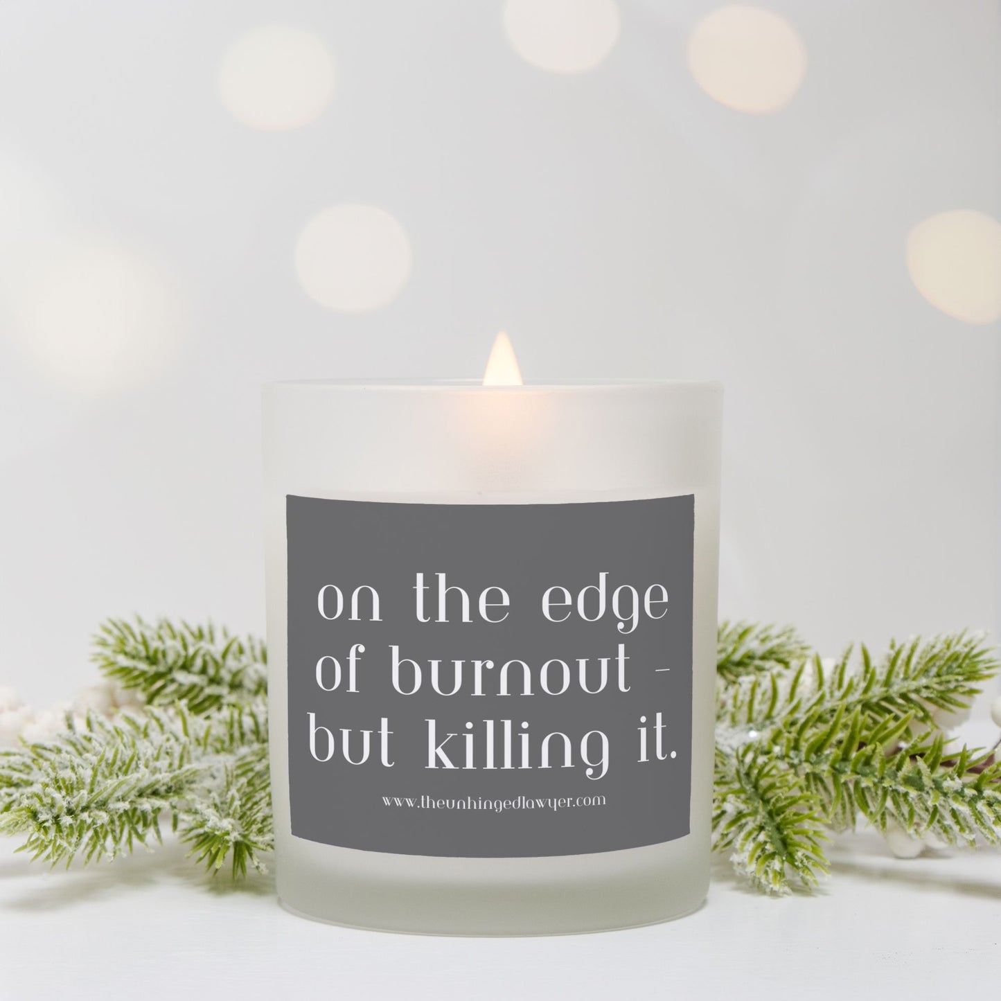 Edge of burnout candle
