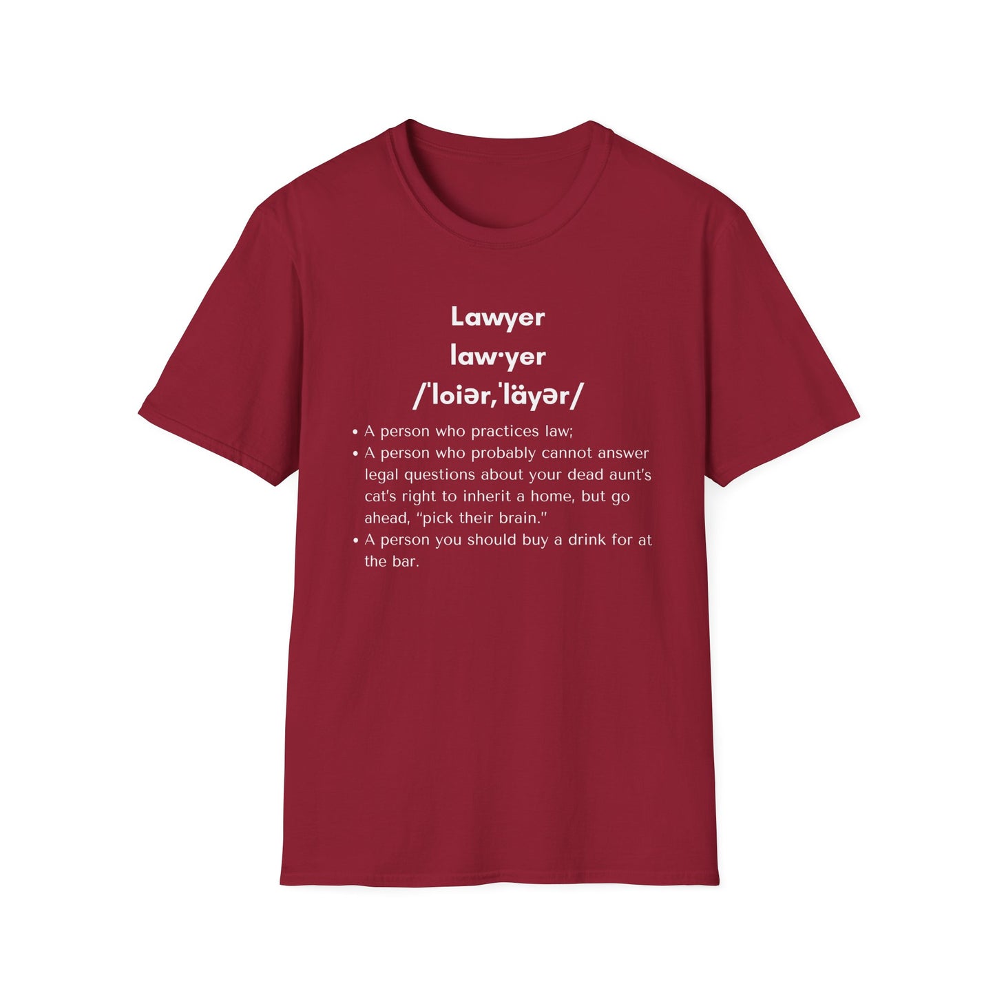 Definition of Lawyer - Unisex T-Shirt