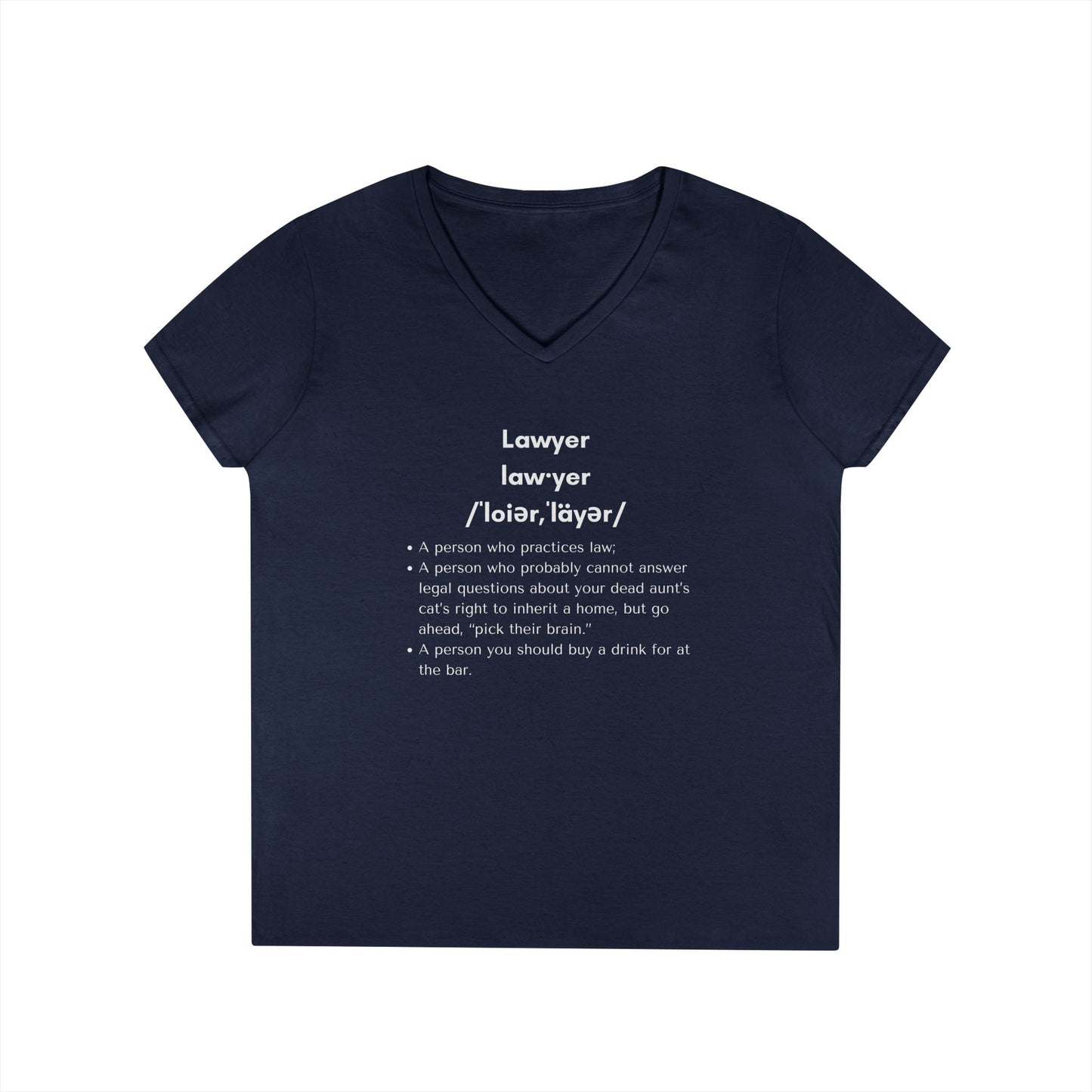 Definition of Lawyer - Ladies' V-Neck T-Shirt
