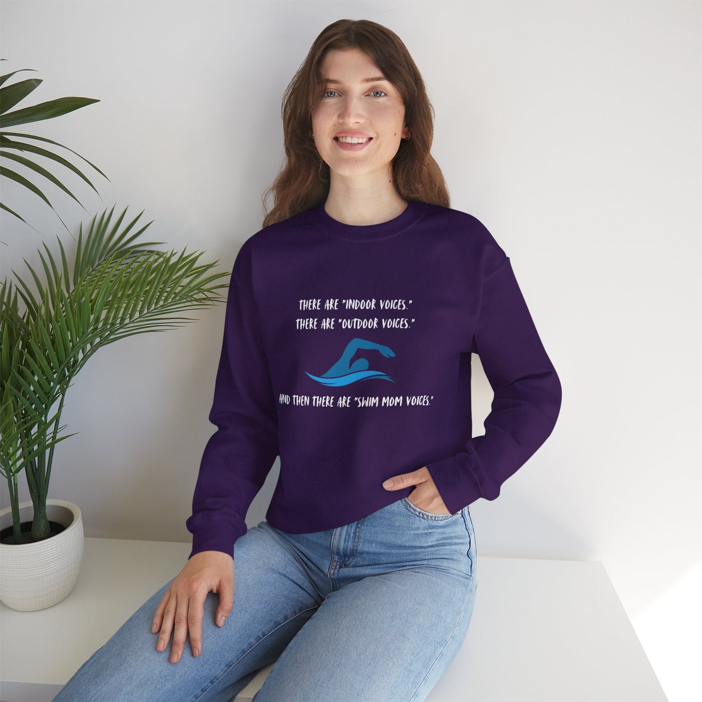 Swim Mom Voice! - Sweatshirt