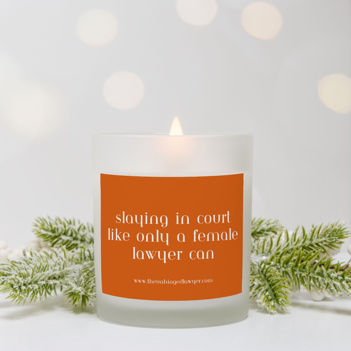 Slay the courtroom candle