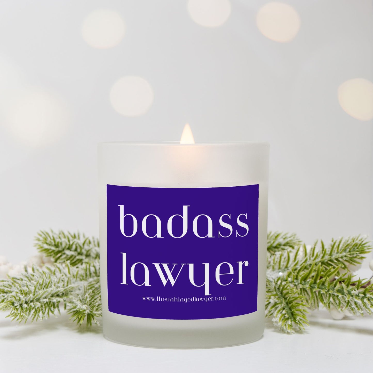 Badass lawyer candle