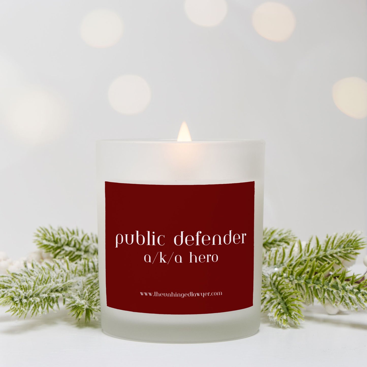 Public defender hero candle