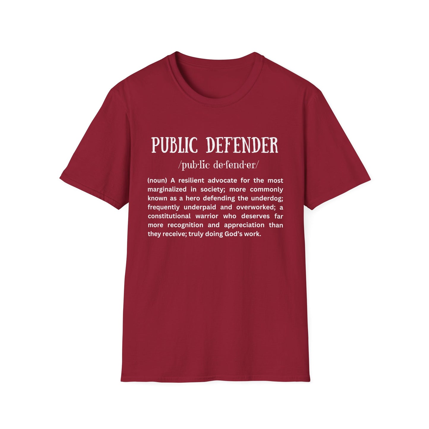 Definition of Public Defender - Unisex T-Shirt