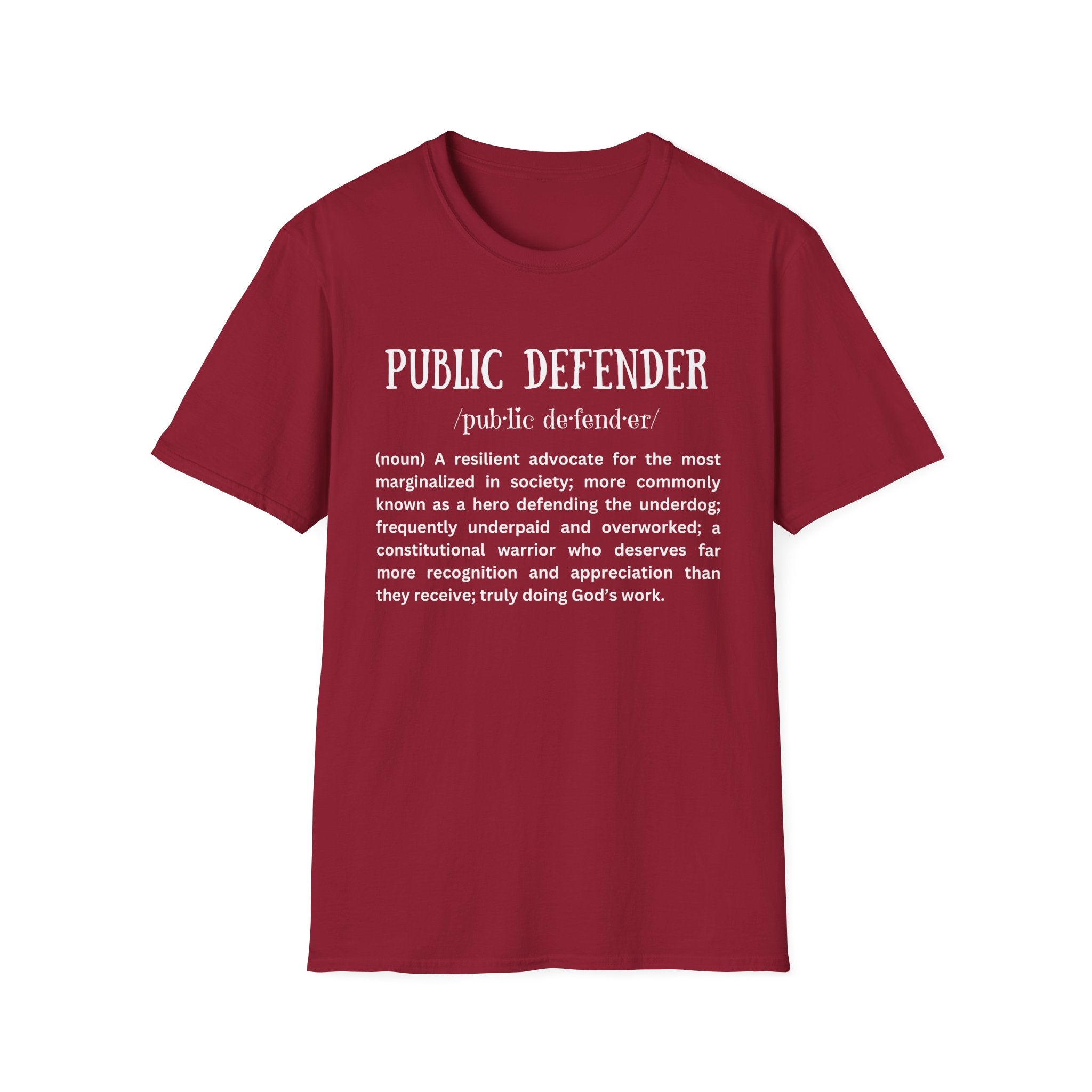 Definition of Public Defender - Unisex T-Shirt
