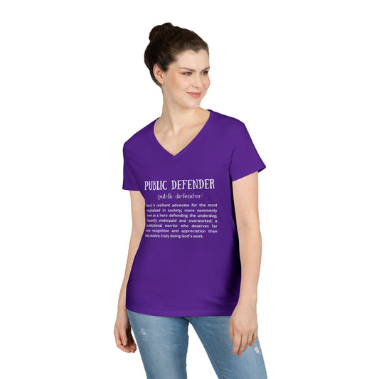 Definition of a Public Defender - Ladies' V-Neck T-Shirt