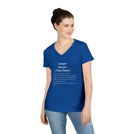 Definition of Lawyer - Ladies' V-Neck T-Shirt