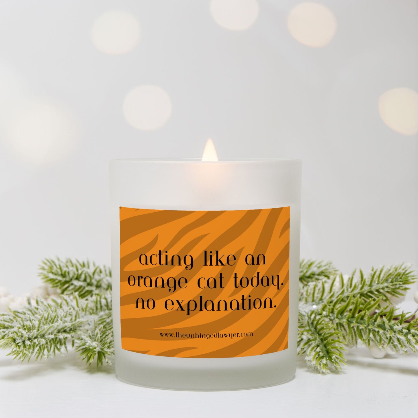 Tiger candle