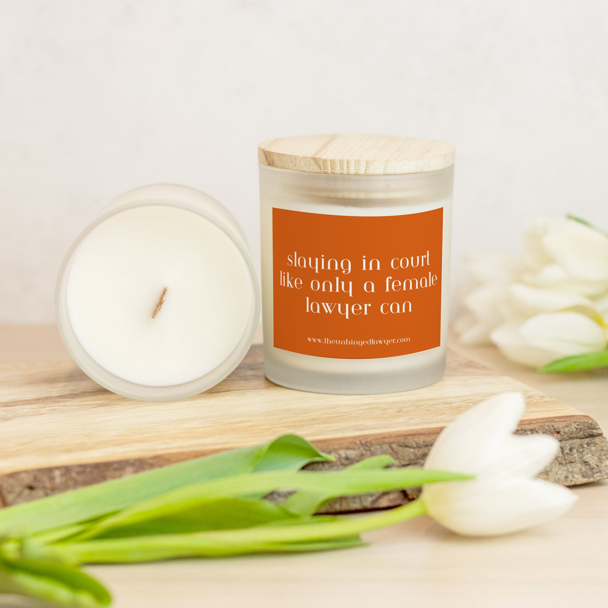 Slay the courtroom candle