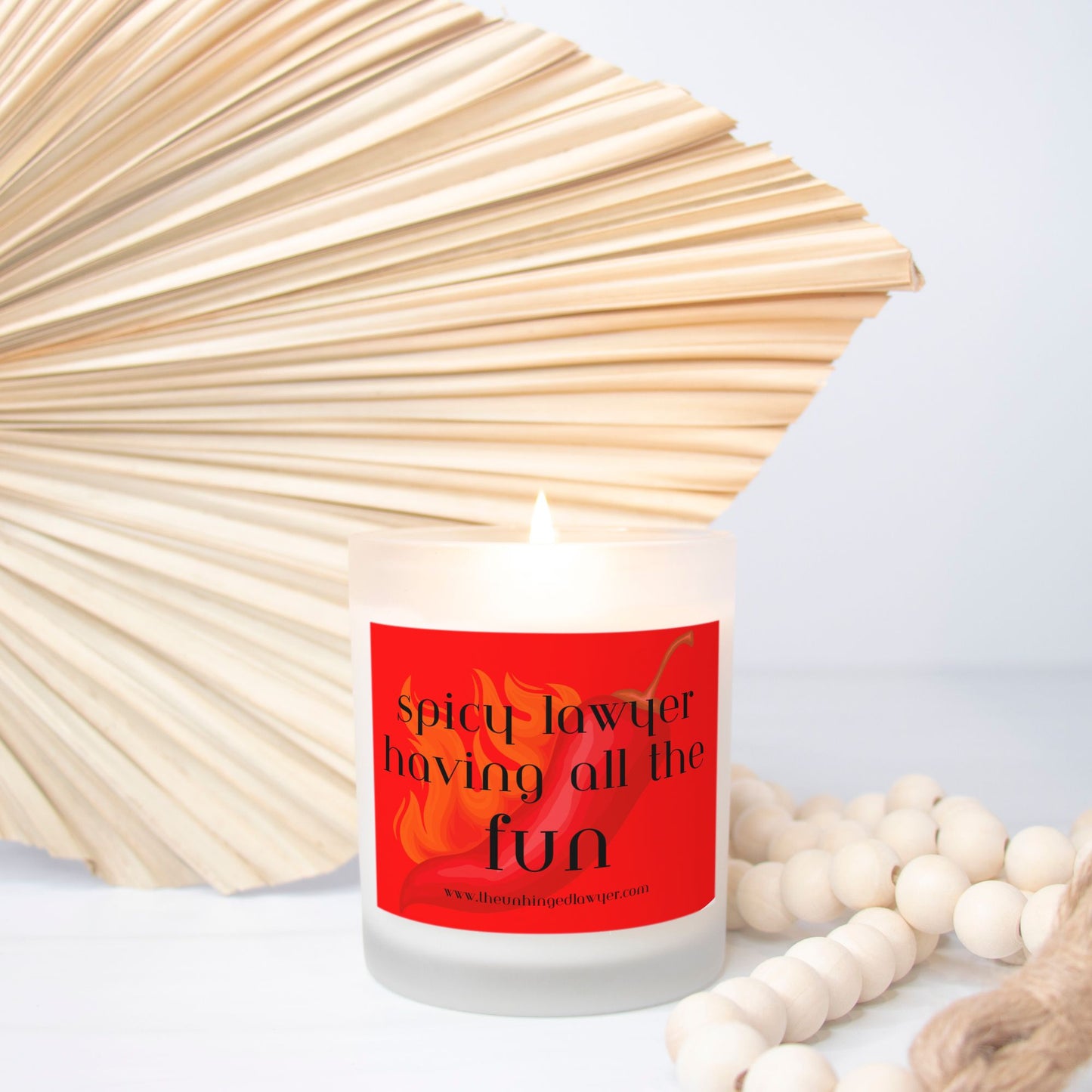 Spicy lawyers candle