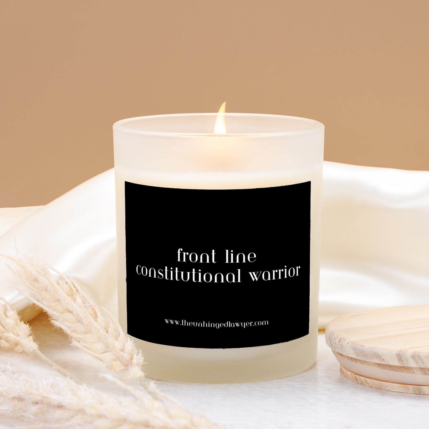 Constitutional warrior candle