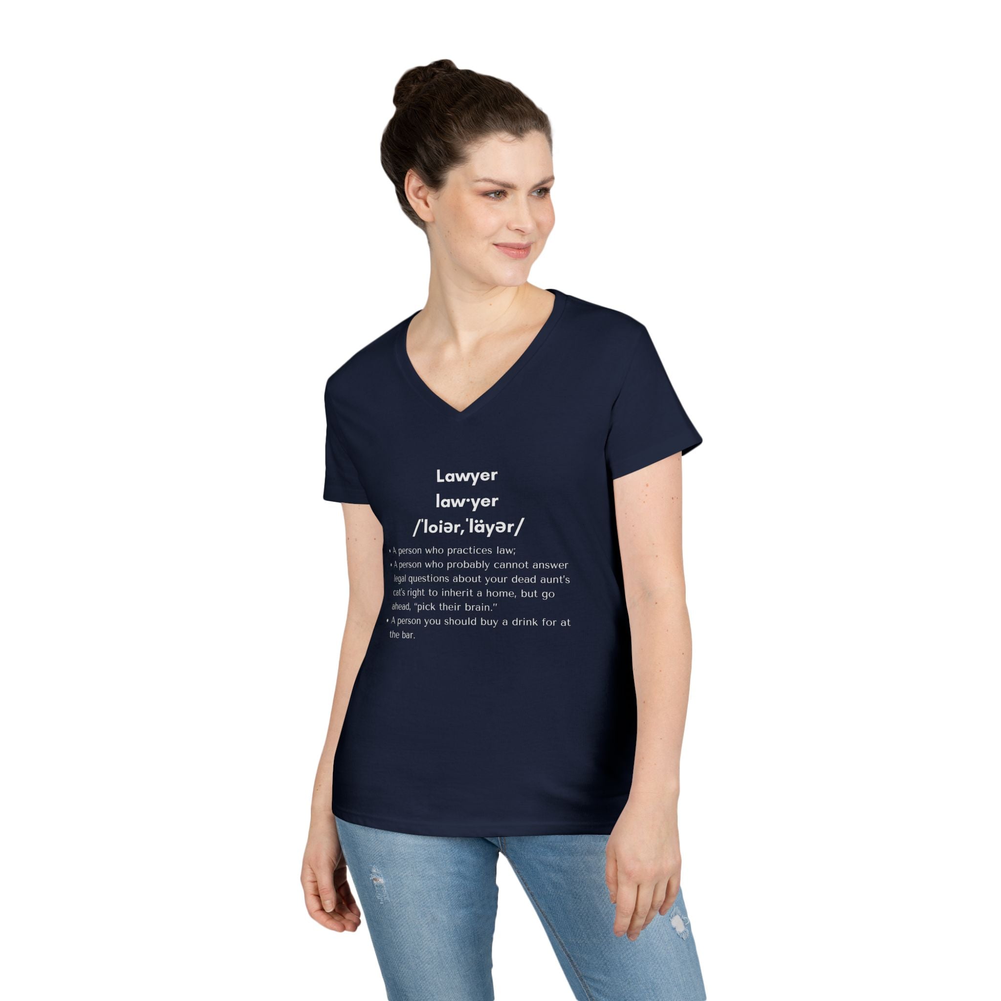 Definition of Lawyer - Ladies' V-Neck T-Shirt