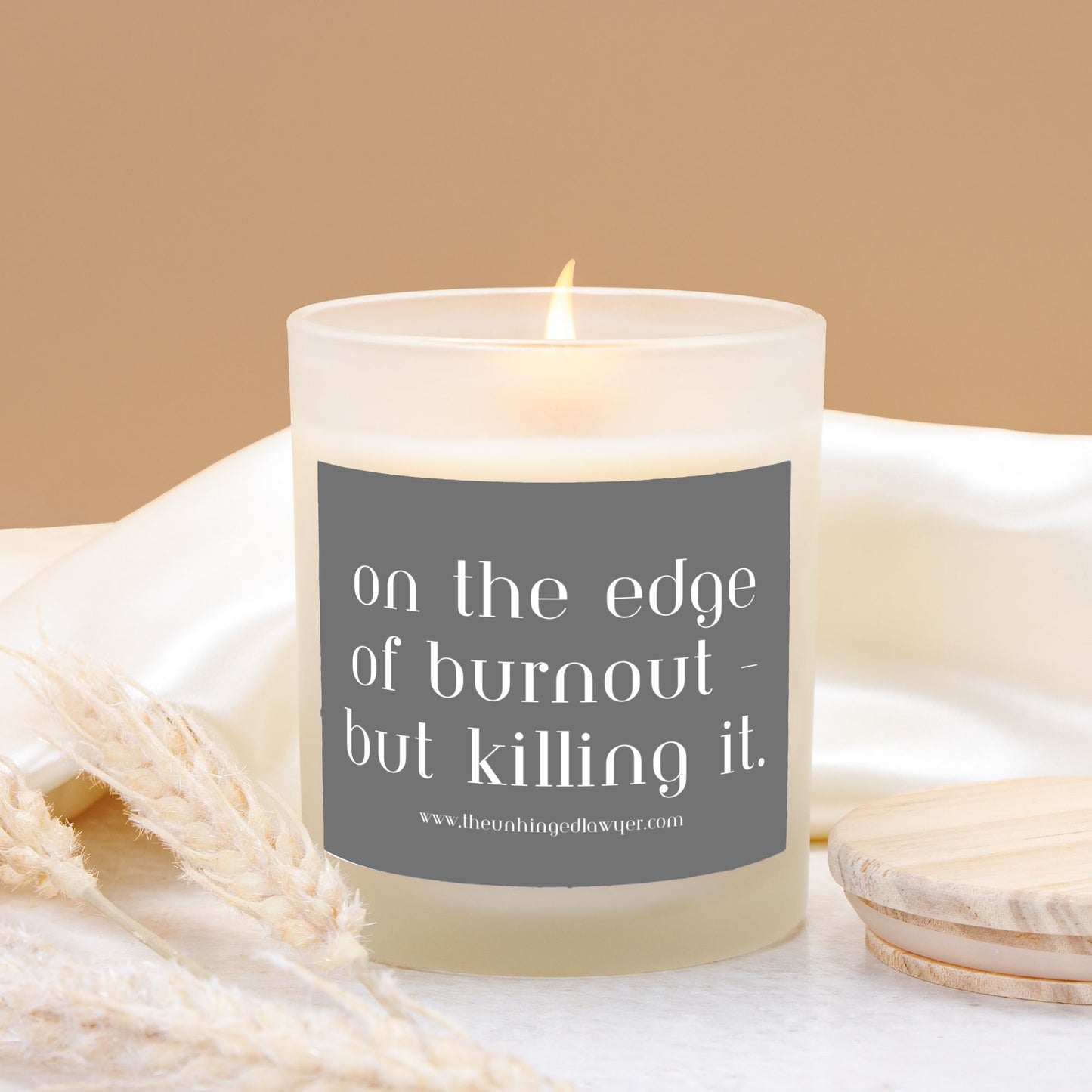 Edge of burnout candle