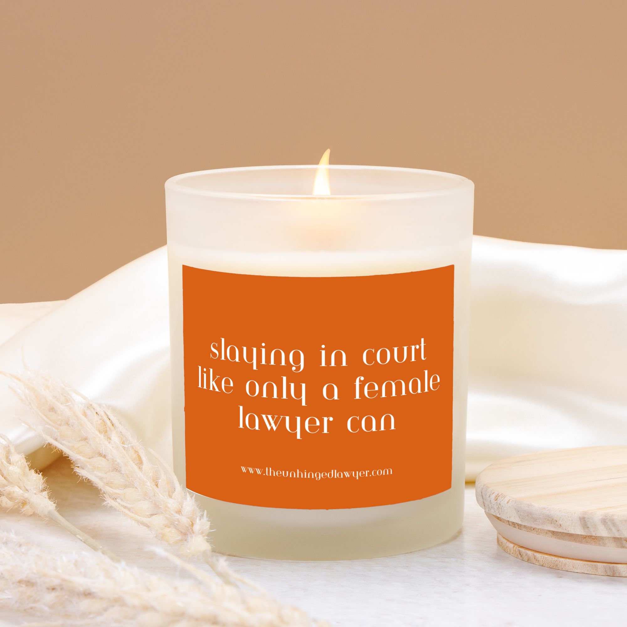 Slay the courtroom candle