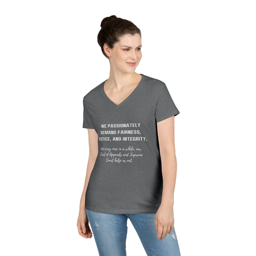 Demands Lawyers Make - Ladies' V-Neck T-Shirt