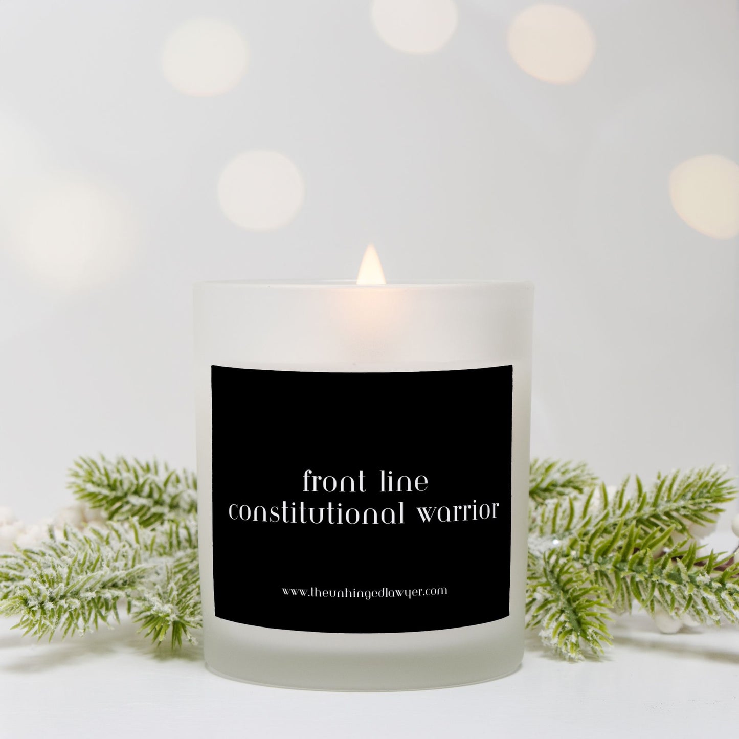 Constitutional warrior candle