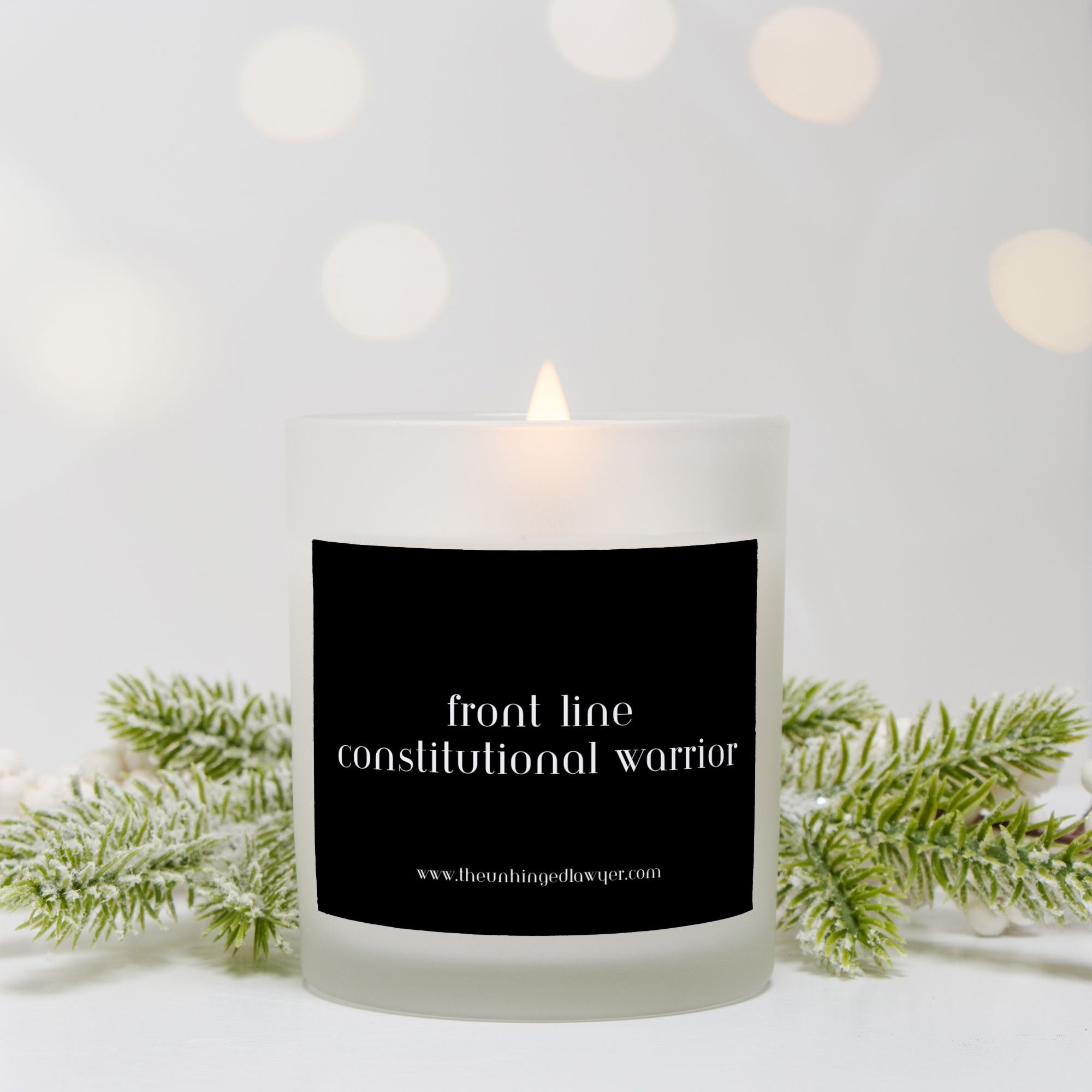 Constitutional warrior candle