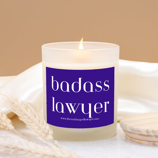 Badass lawyer candle