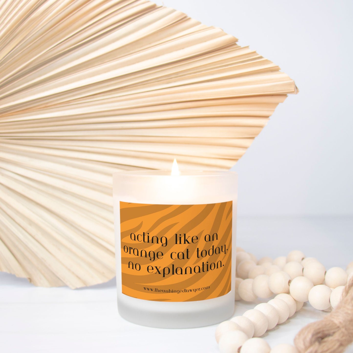 Tiger candle