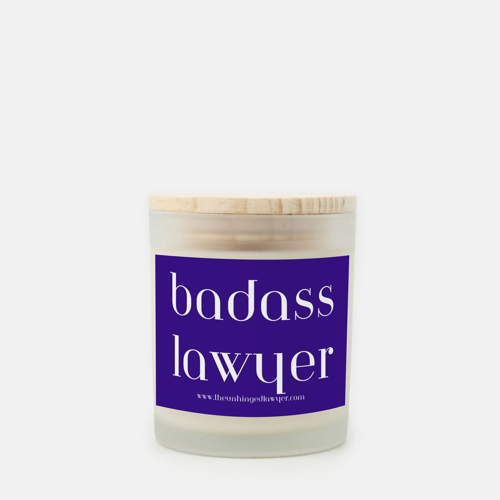 Badass lawyer candle
