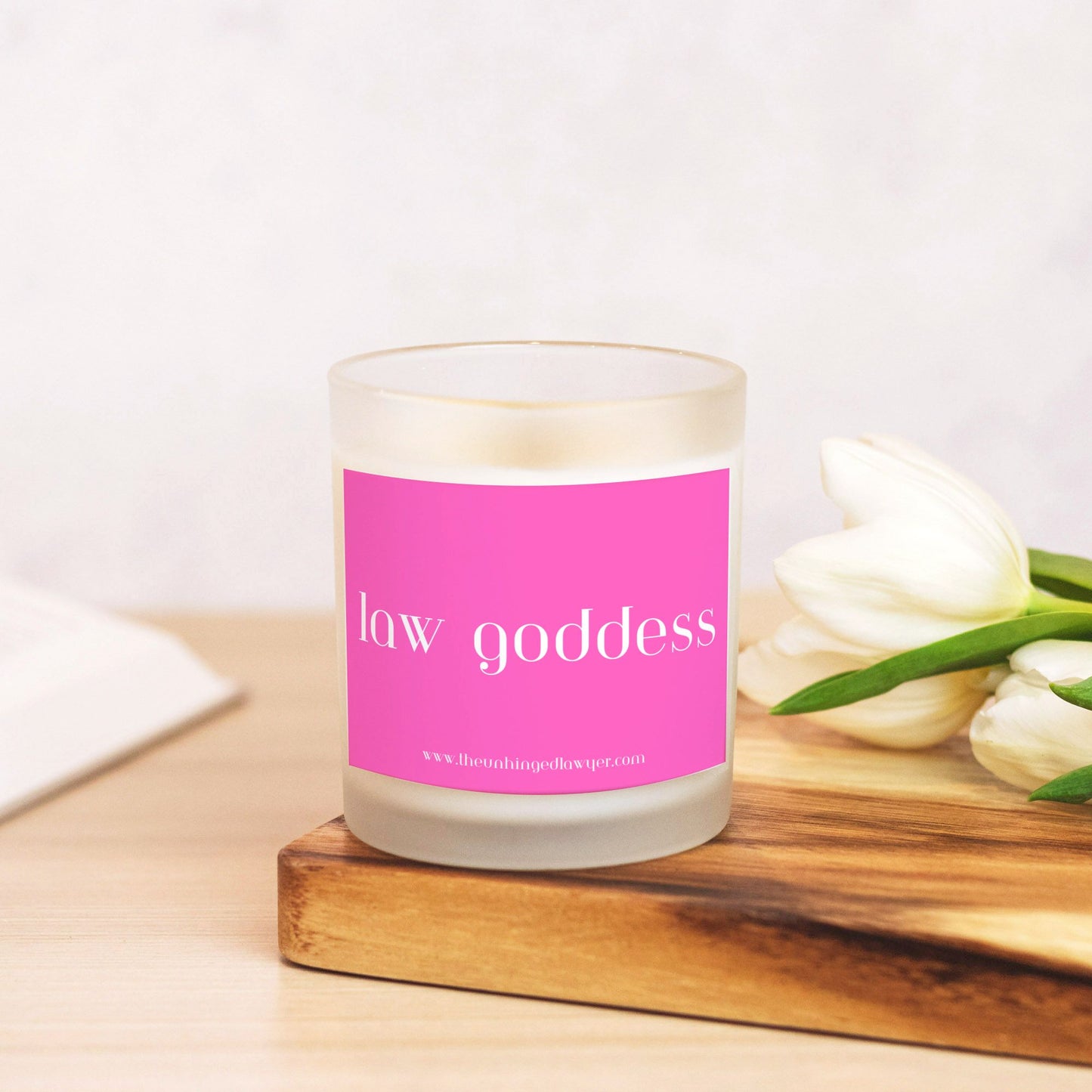 Law goddess candle