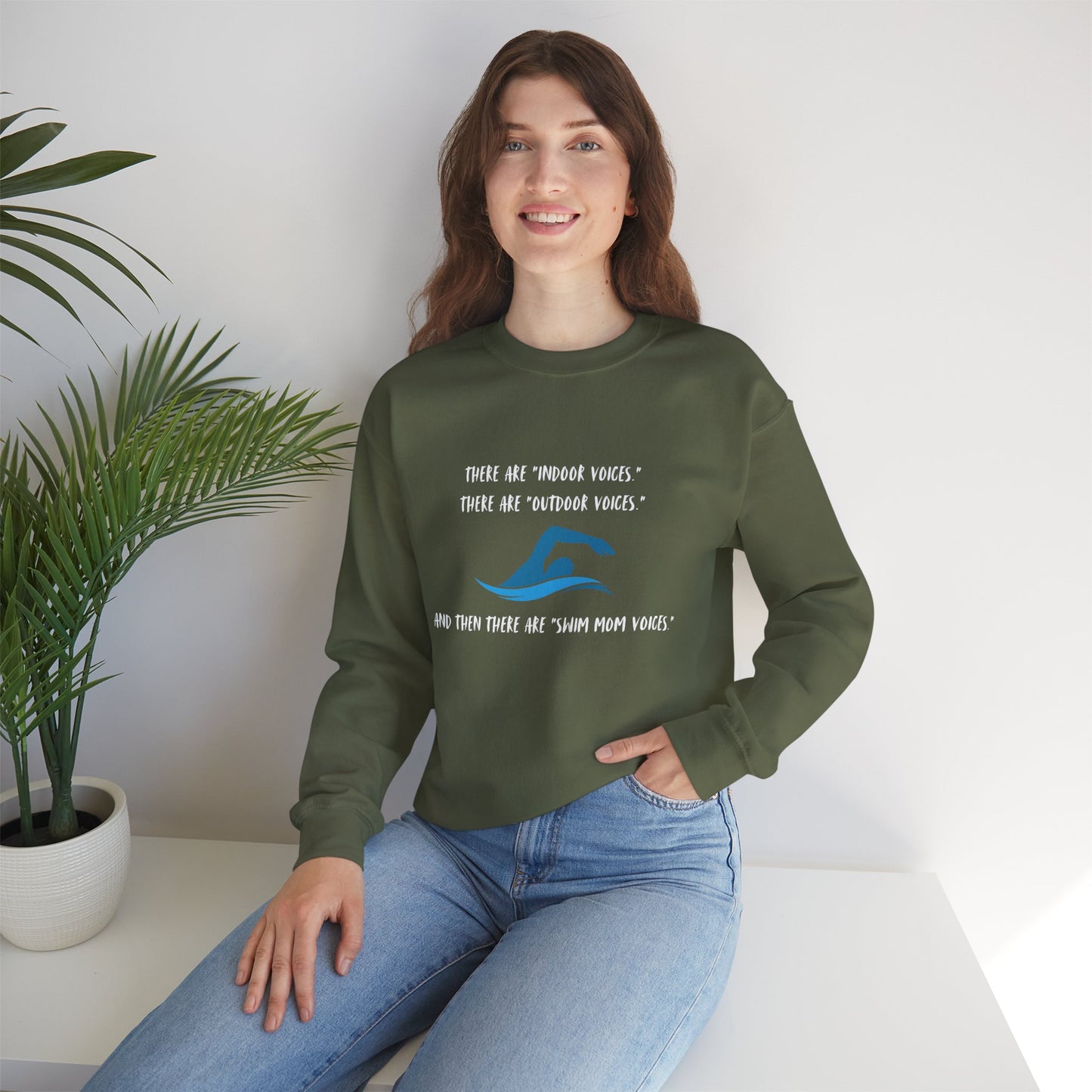 Swim Mom Voice! - Sweatshirt