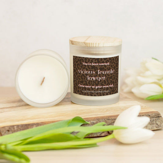 vicious female lawyer candle