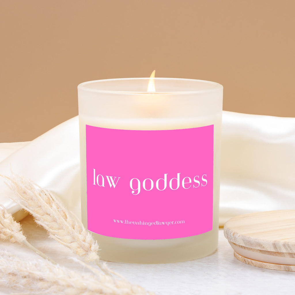 Law goddess candle