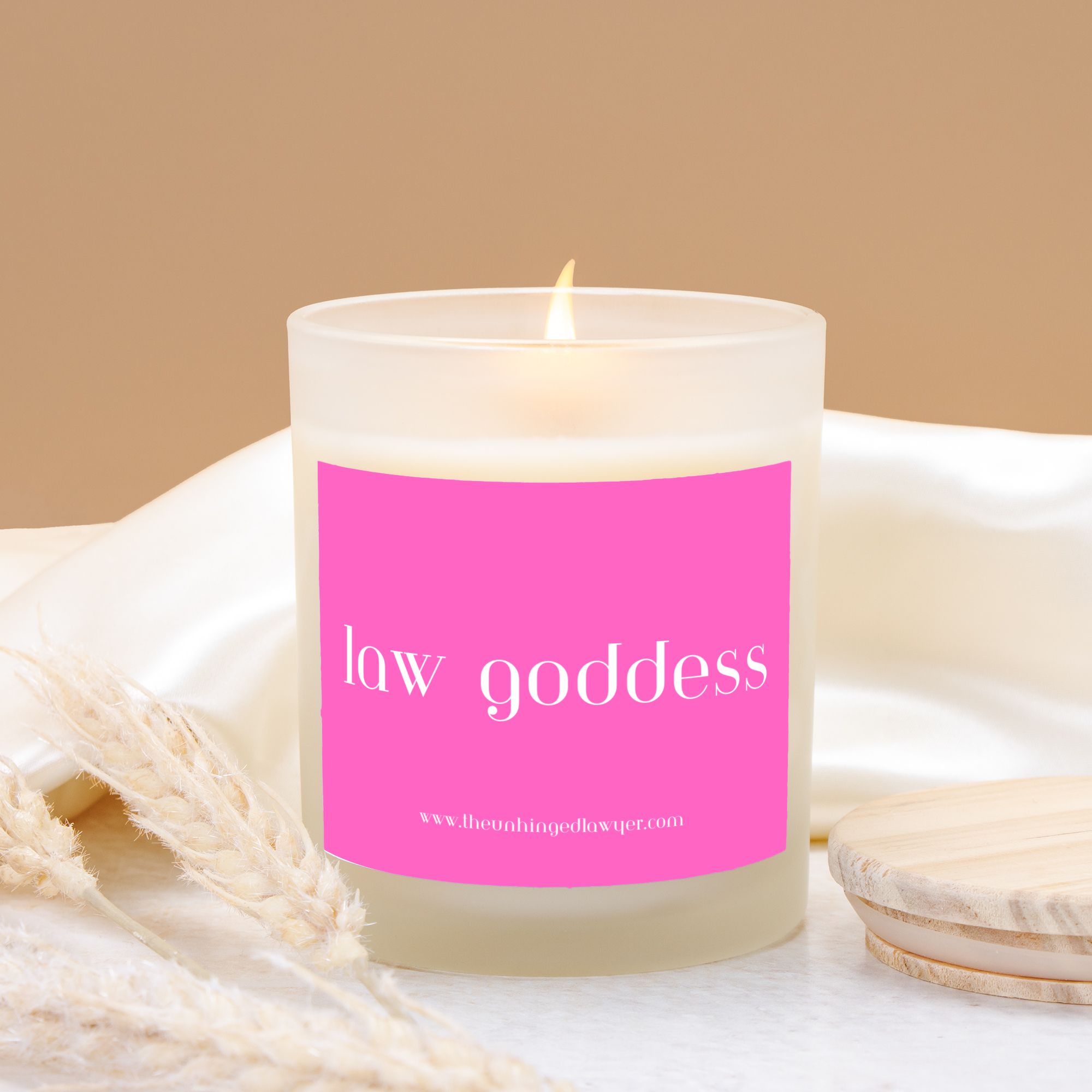 Law goddess candle