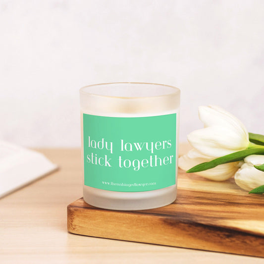 Lady lawyer candle