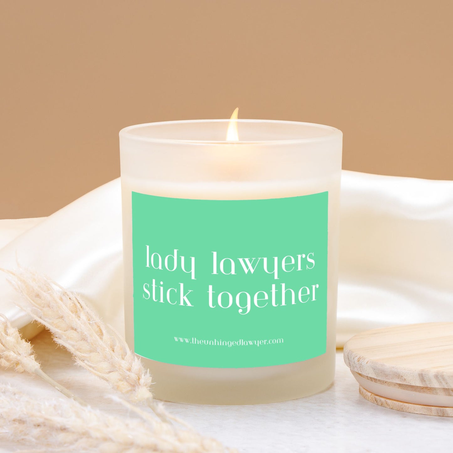 Lady lawyer candle