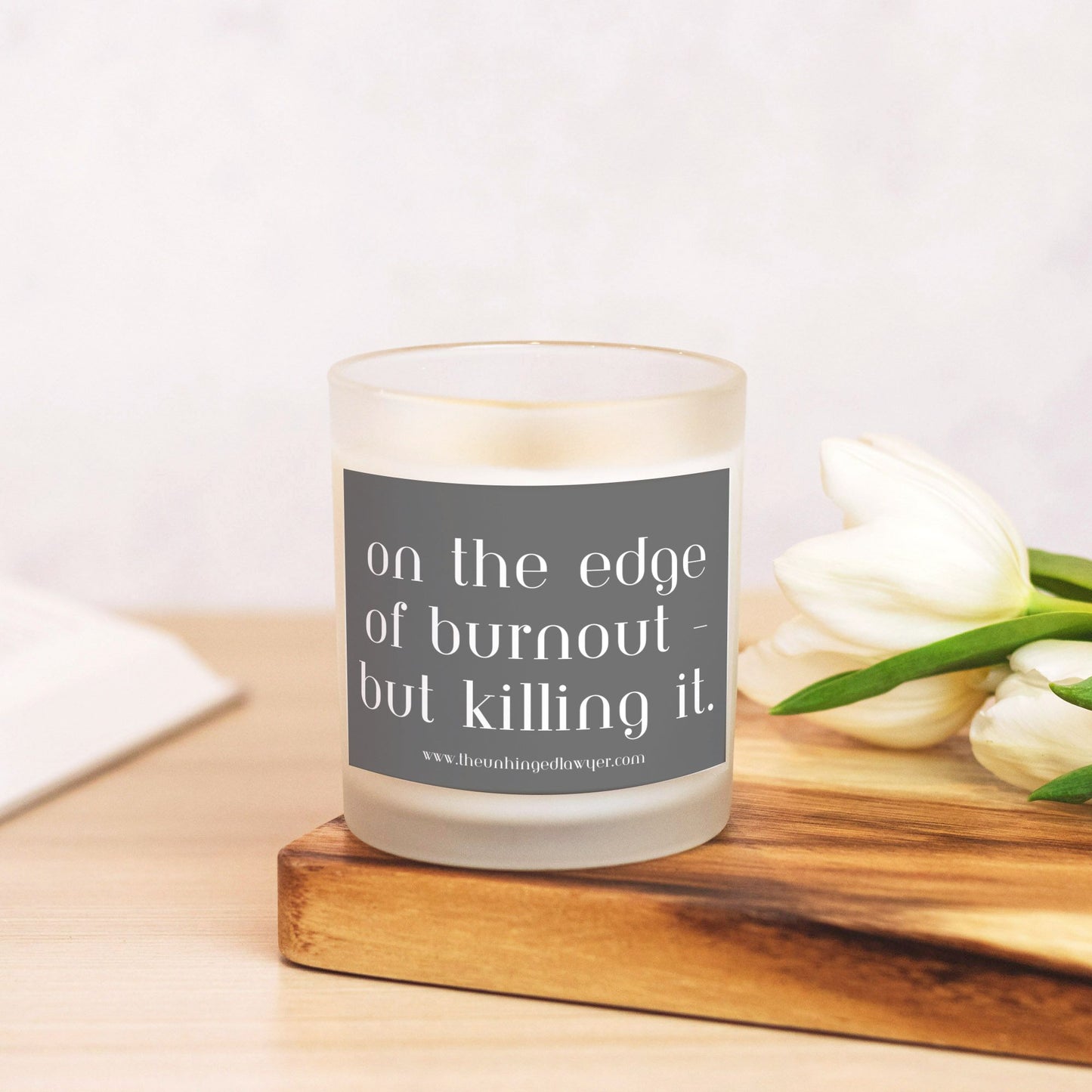 Edge of burnout candle