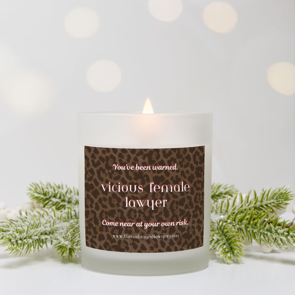 vicious female lawyer candle