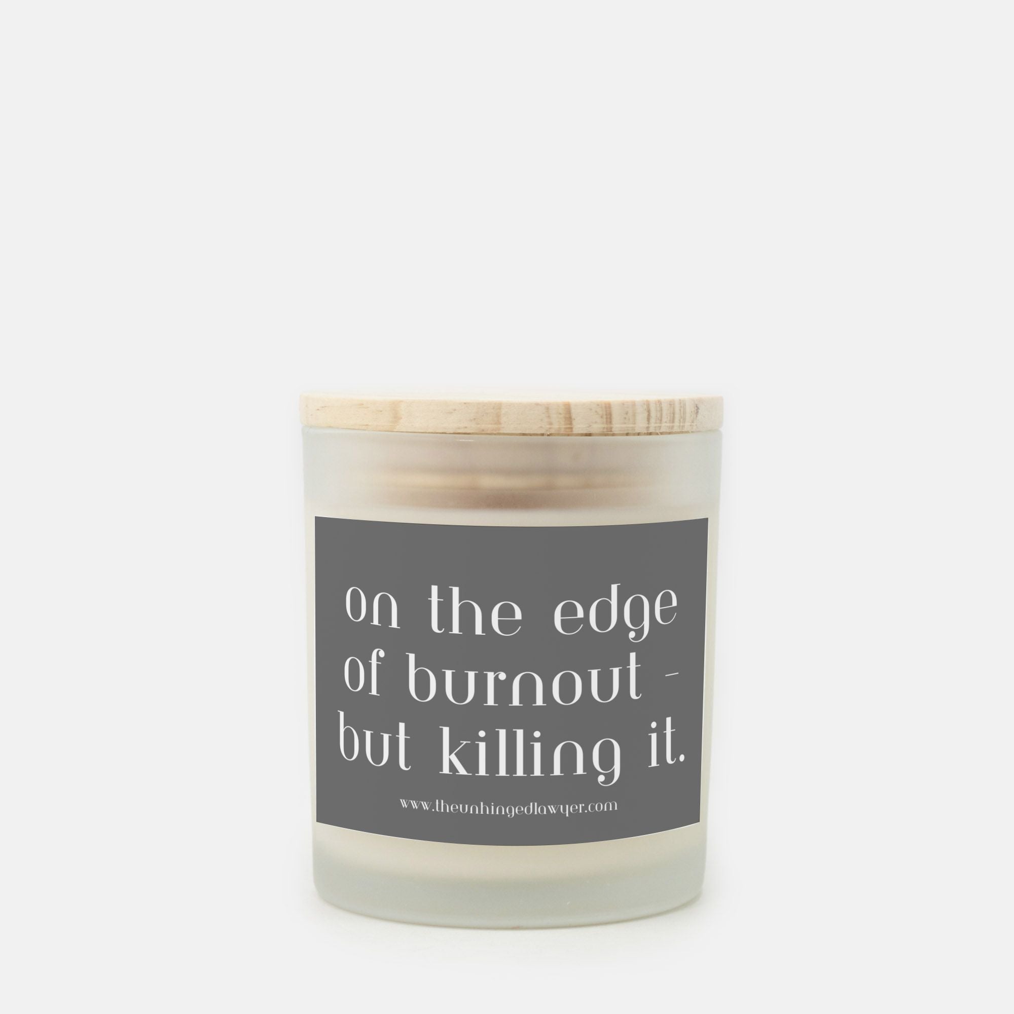 Edge of burnout candle