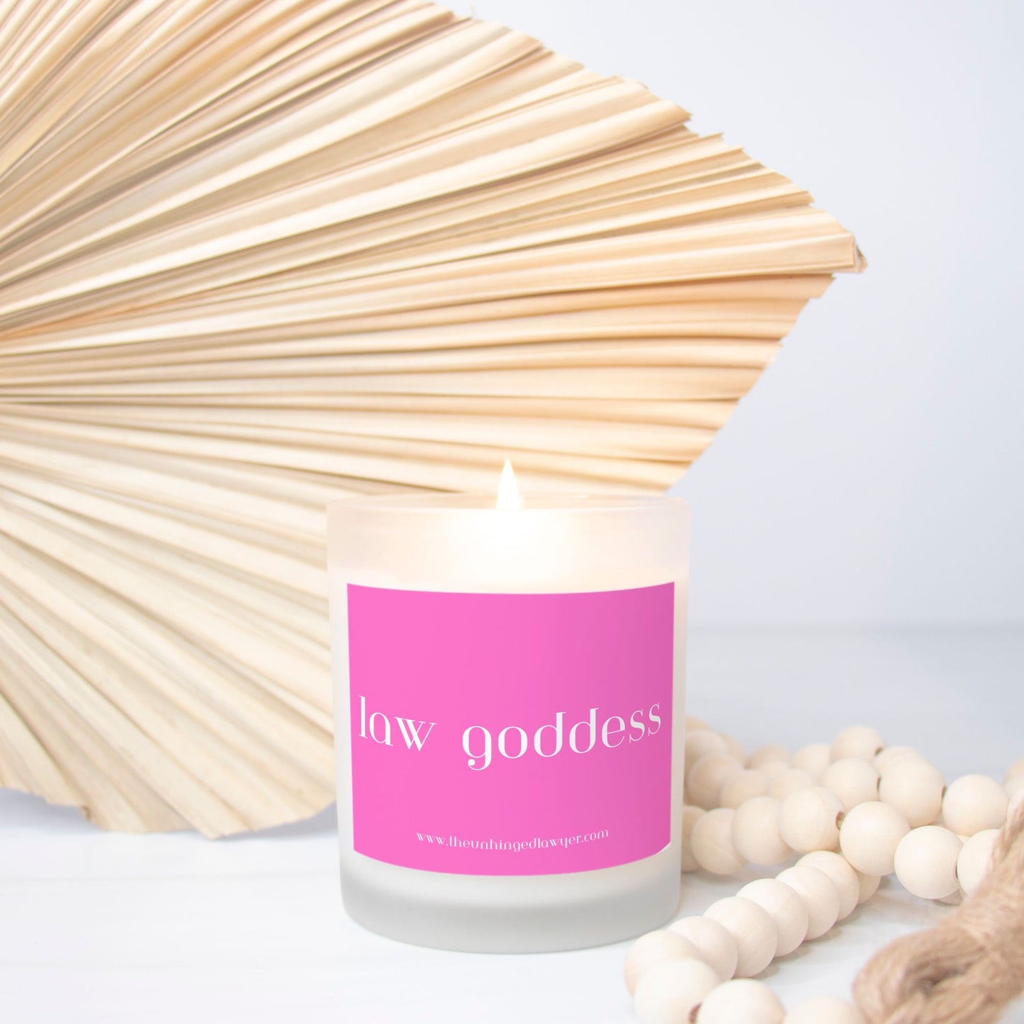 Law goddess candle