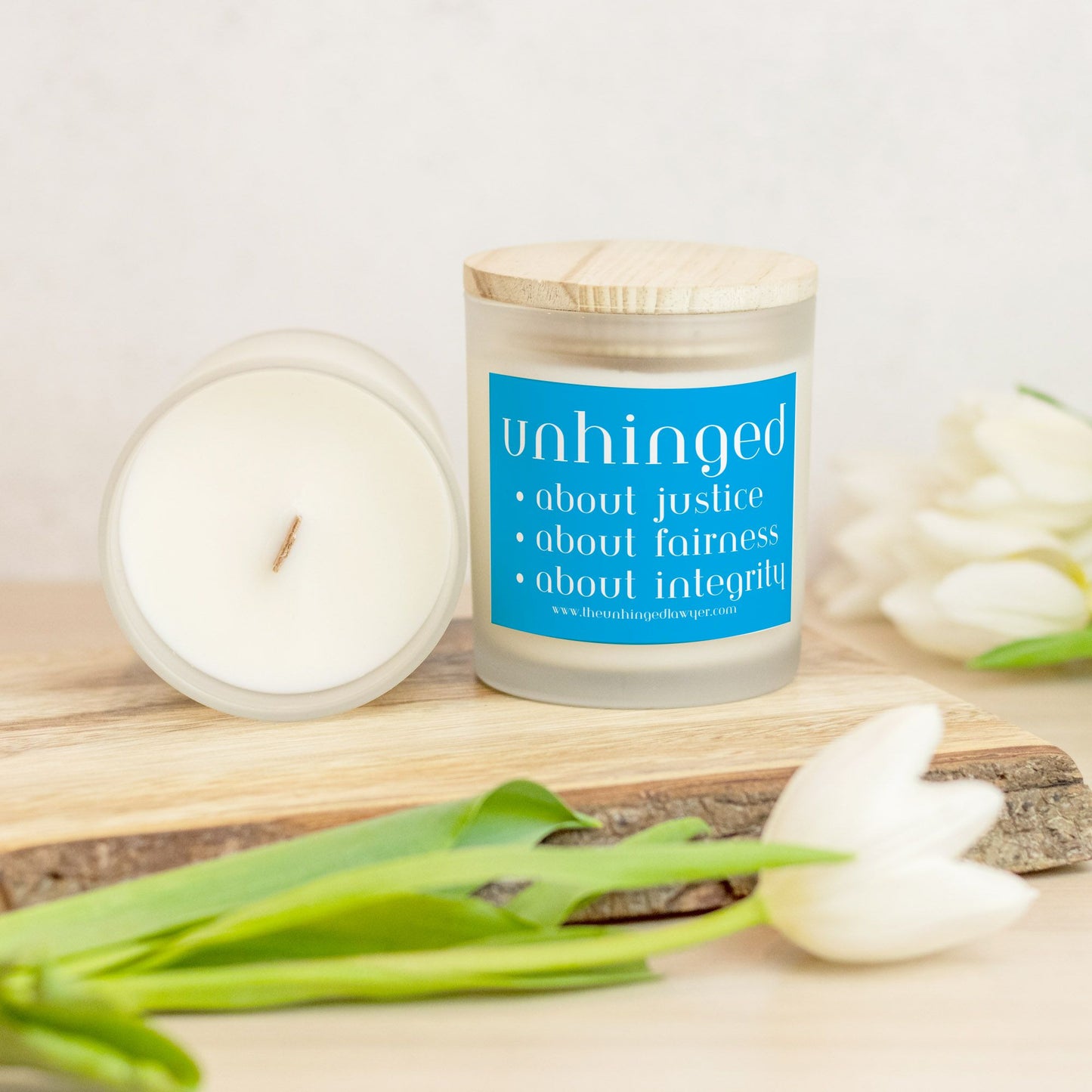 Unhinged candle