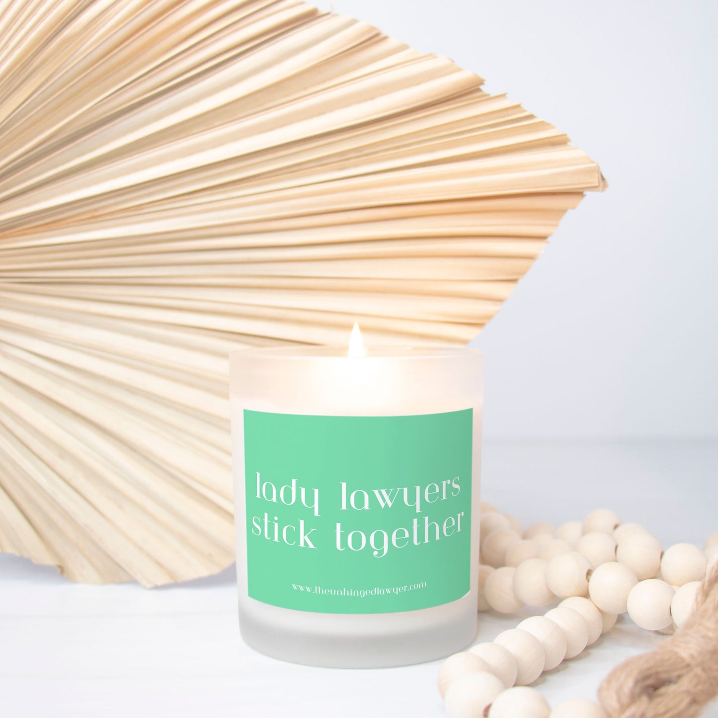 Lady lawyer candle
