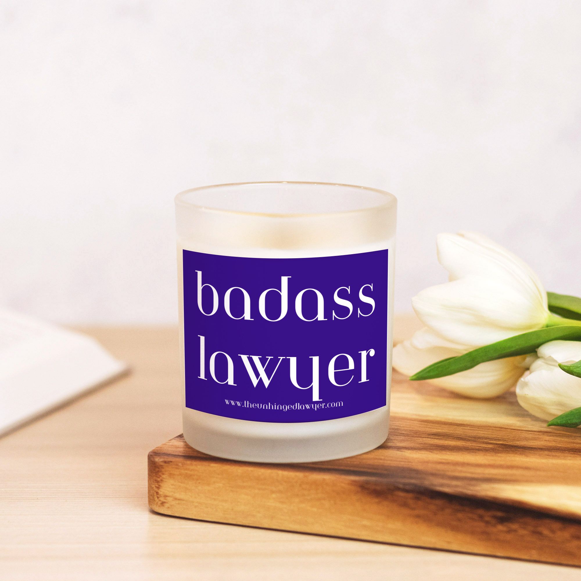Badass lawyer candle