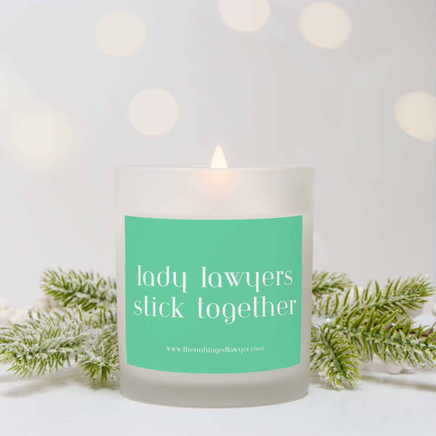 Lady lawyer candle