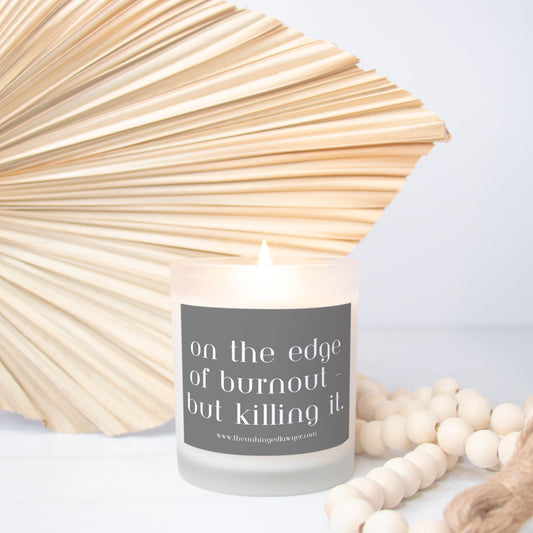Edge of burnout candle
