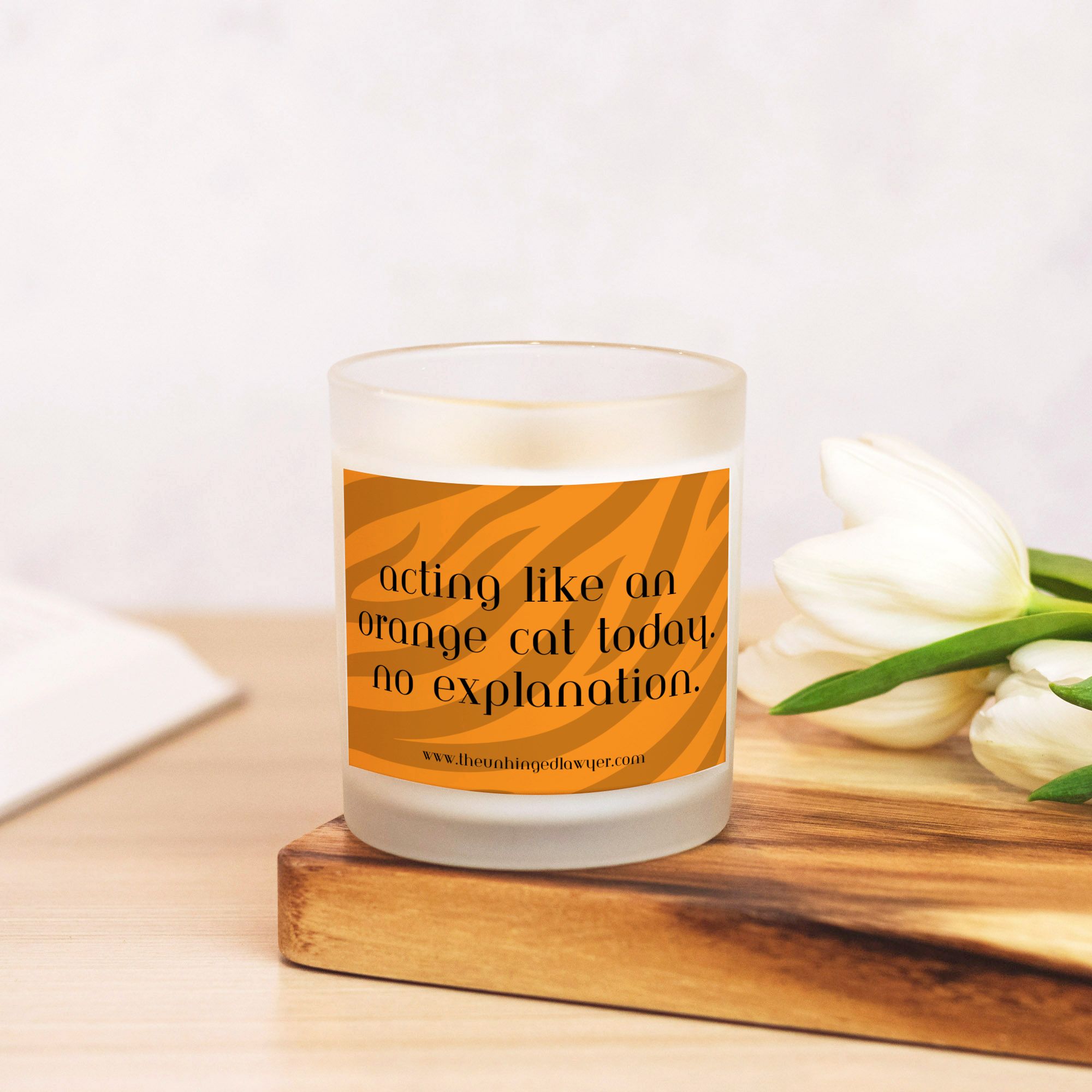 Tiger candle