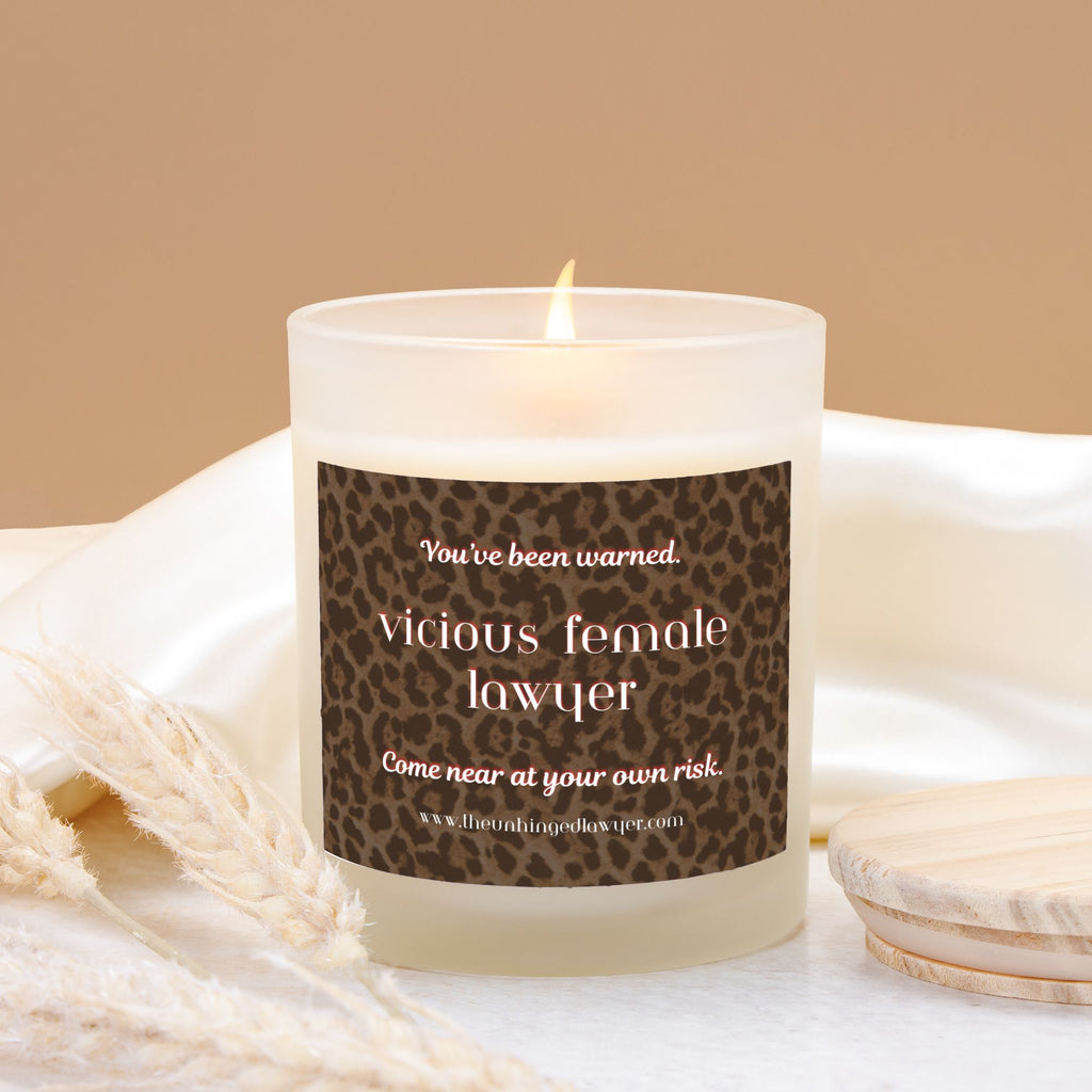 vicious female lawyer candle