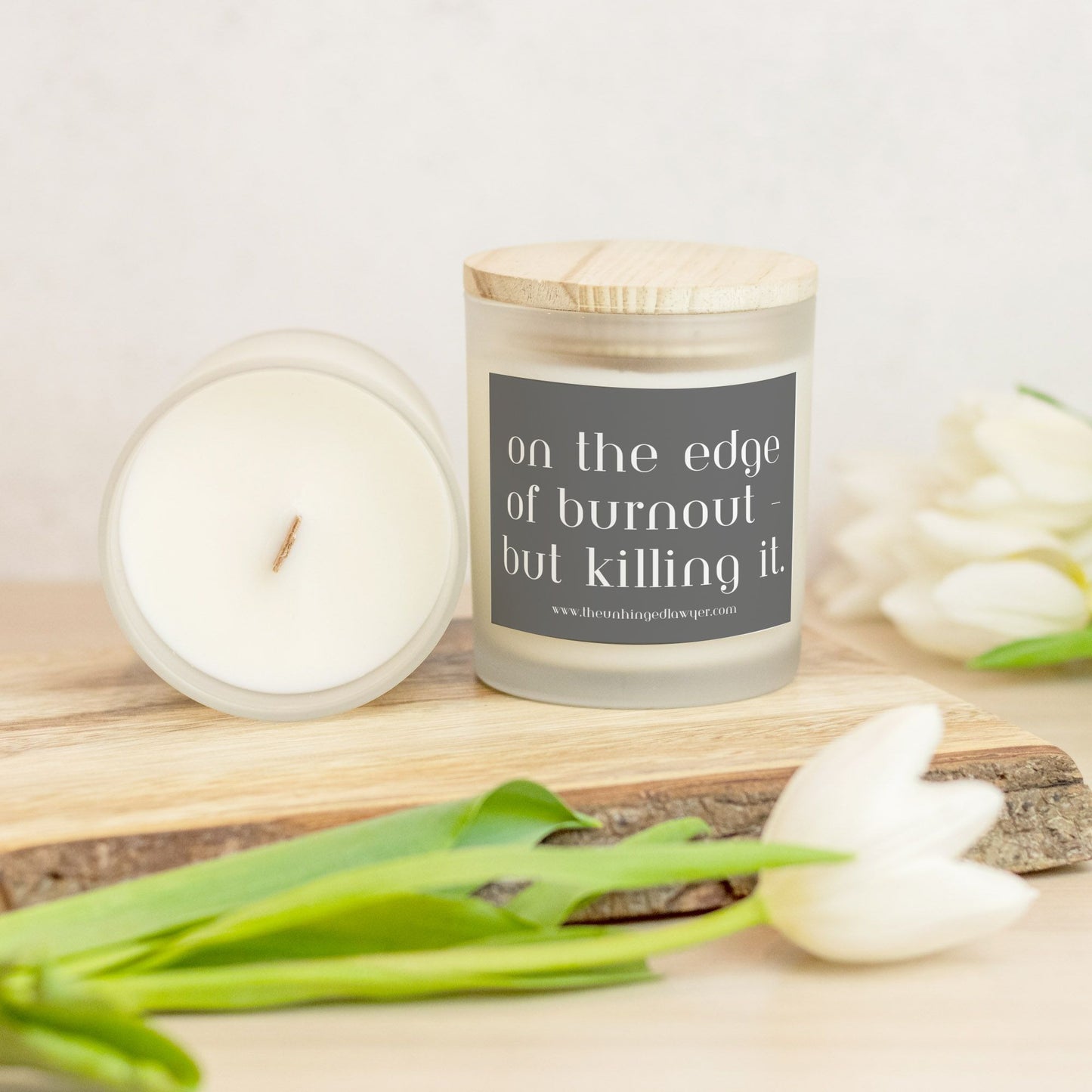 Edge of burnout candle