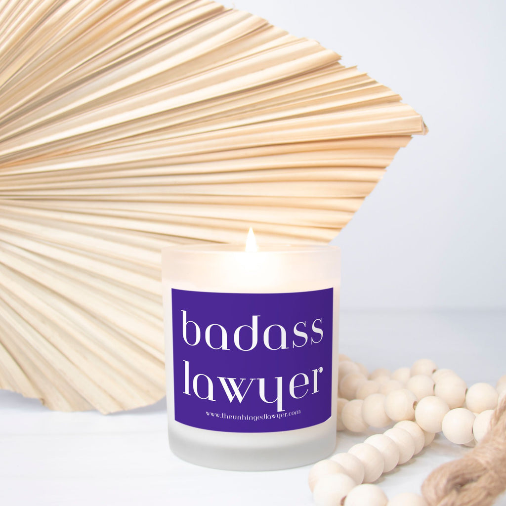 Badass lawyer candle