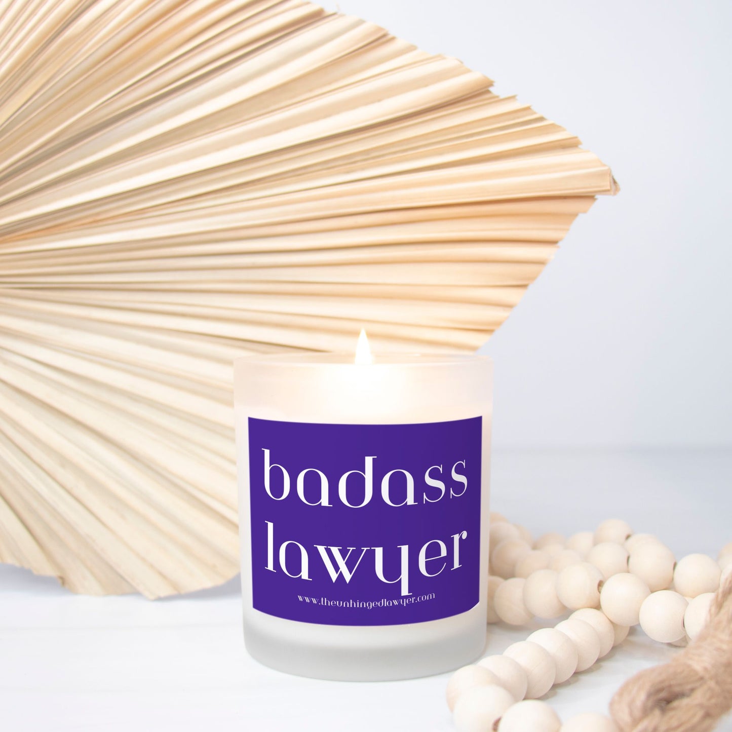 Badass lawyer candle